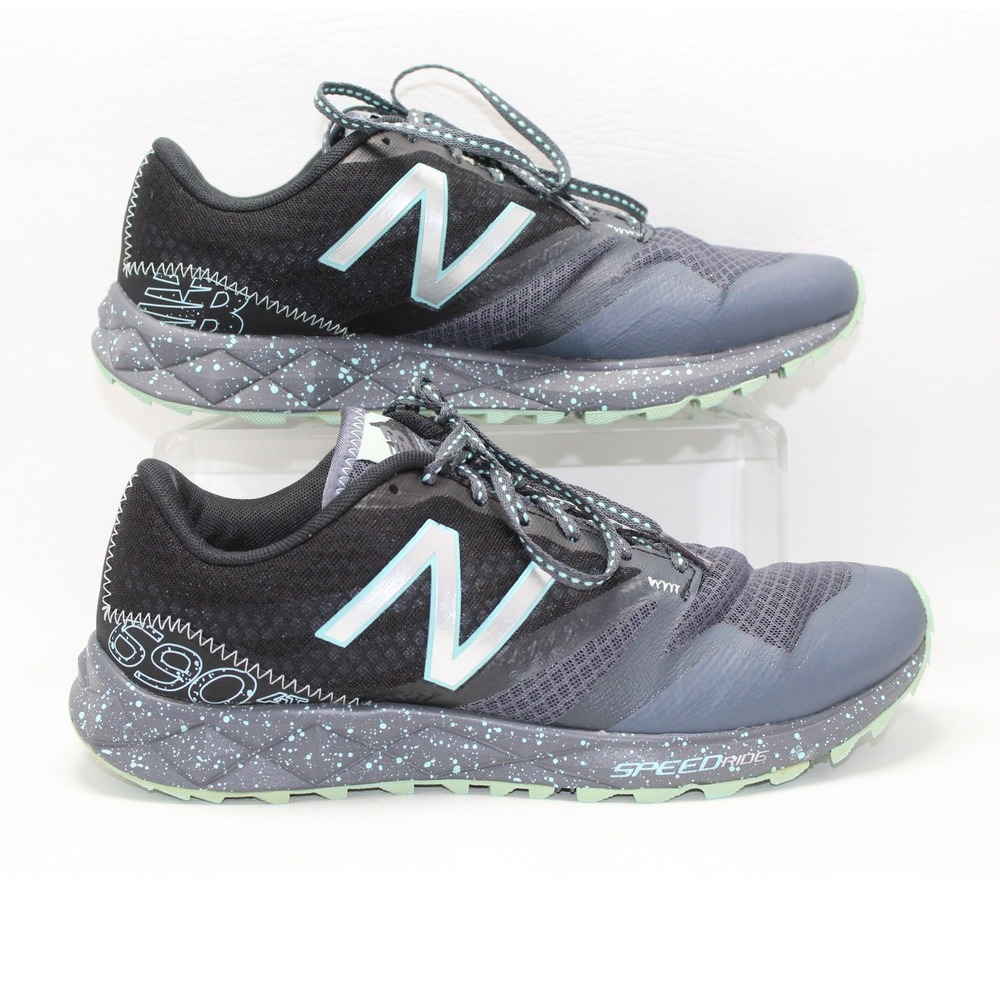 New Balance 690v2 All Terrain Trail Running Shoes Black Grey Mint Womens 8.5